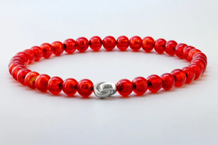 Murano Collier »Hellrot«