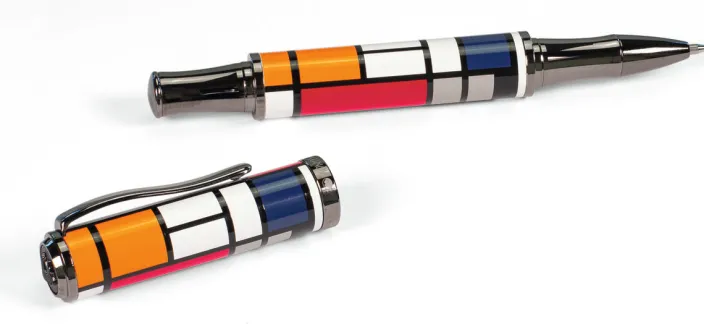 Piet Mondrian: Künstler-Tintenroller »Komposition in Rot, Blau, Schwarz, Gelb und Grau« (1921)