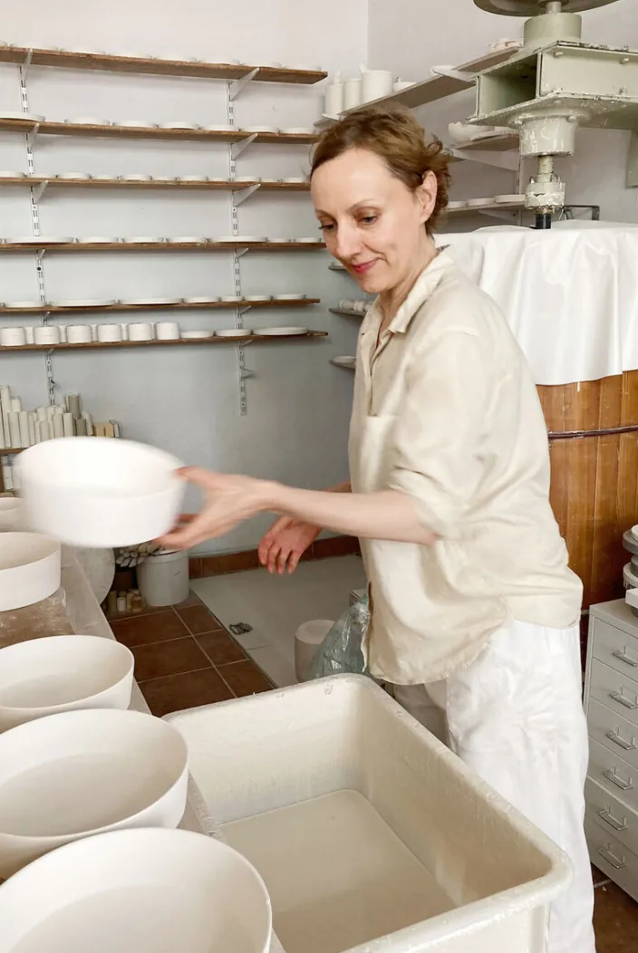 Porzellan-Dackelteller