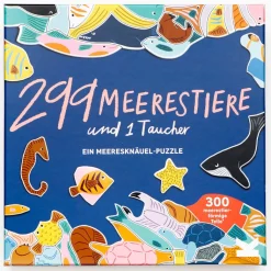 Puzzle »299 Meerestiere und 1 Taucher«