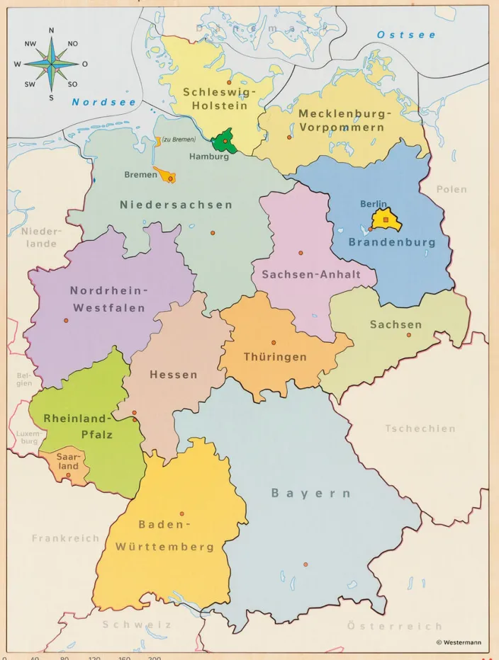 Schichtenpuzzle Deutschland