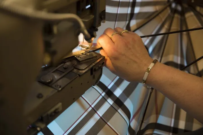 Schirm »Elegance Classic« mit Ledergriff