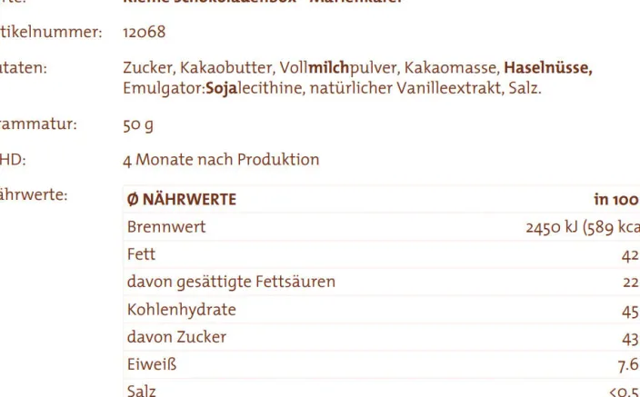 Schokobox »Viel Glück«