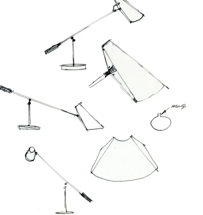 Schwarze Tischlampe »Birdy«