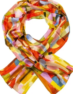 Seidenschal »Gewölbte Kammern«, nach Paul Klee