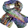 Seidenschal »Irisbeet in Monets Garten«, nach Claude Monet