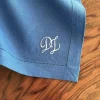 Serviette Leinen »Monogramm«, Blau