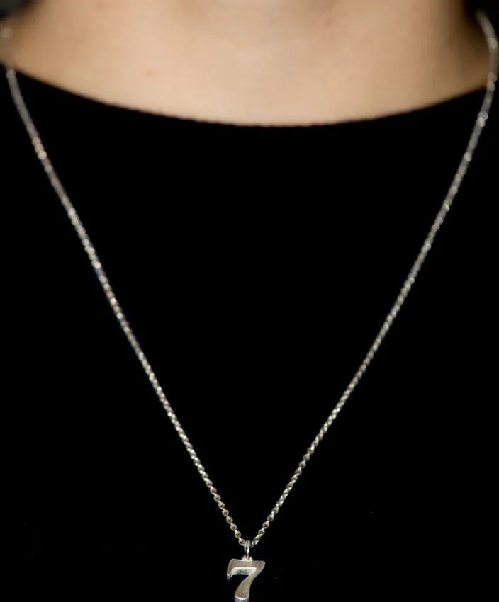 Silberanhänger »0-9«