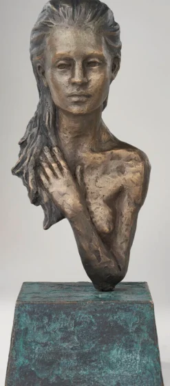 Sorina von Keyserling: Skulptur »Innehalten«, Bronze