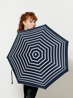 Taschenschirm »Pablo«, Navy, elfenbeinfarben gestreift