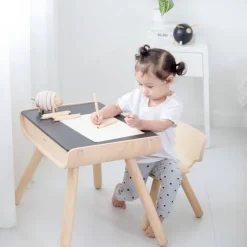 Tisch mit Stuhl schwarz