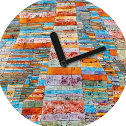Wanduhr »Haupt- und Nebenwege« nach Paul Klee