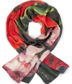 Wollschal »Großer Mohn (Rot, Rot, Rot)« nach Emil Nolde