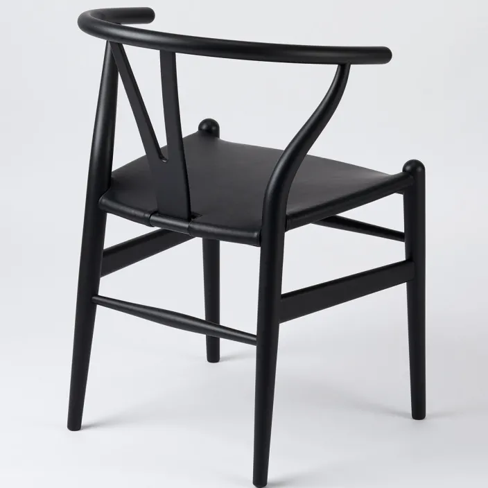ZEIT Sonderedition »CH24«, Wishbone Chair aus Buche und Leder