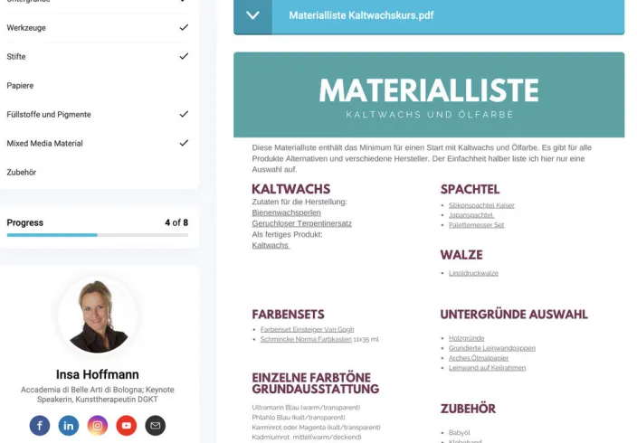 ZEIT-Sonderedition Kunstkurs: Insa Hoffmann - Kaltwachs und Ölfarbe