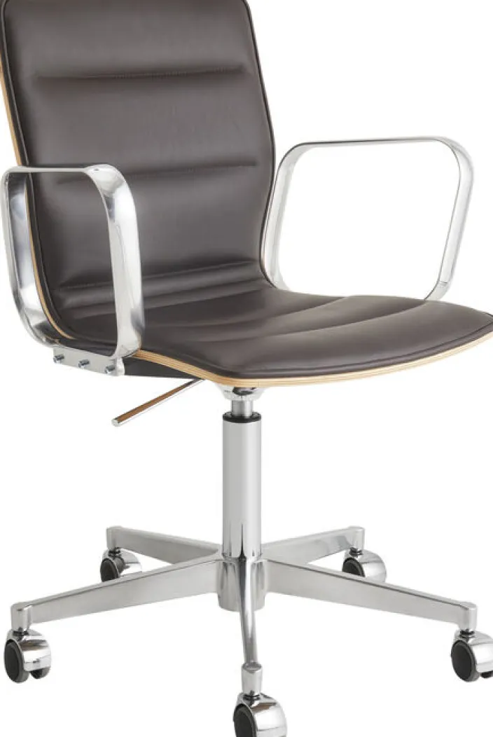 ZEIT-Sonderedition Schreibtischstuhl »Butterfly High« aus Leder und Eiche