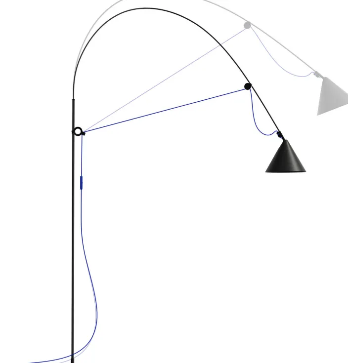 ZEIT-Sonderedition Stehlampe »AYNO«, Schwarz/Ultramarin